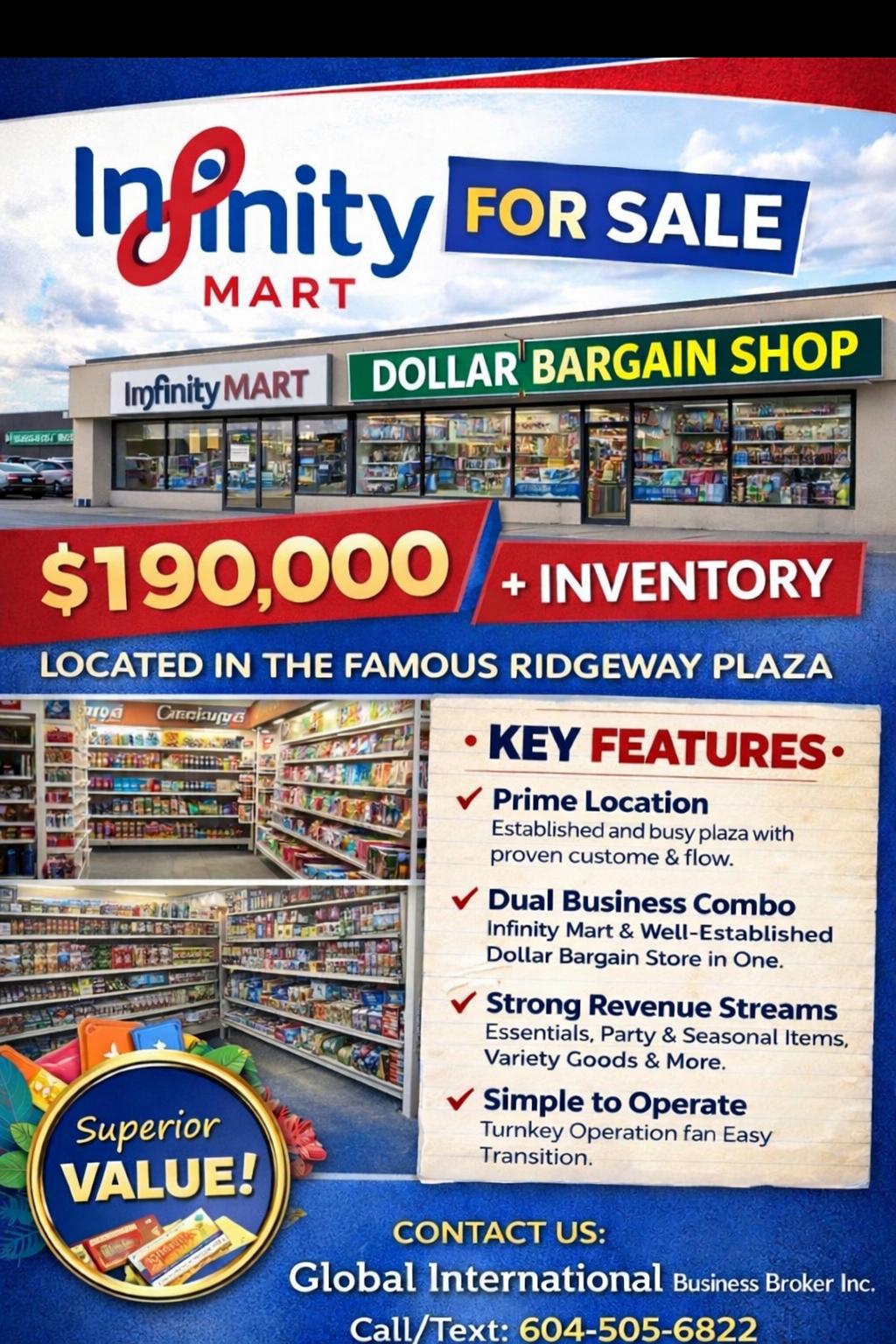 Infinity Mart, combined with a well-established value variety concept